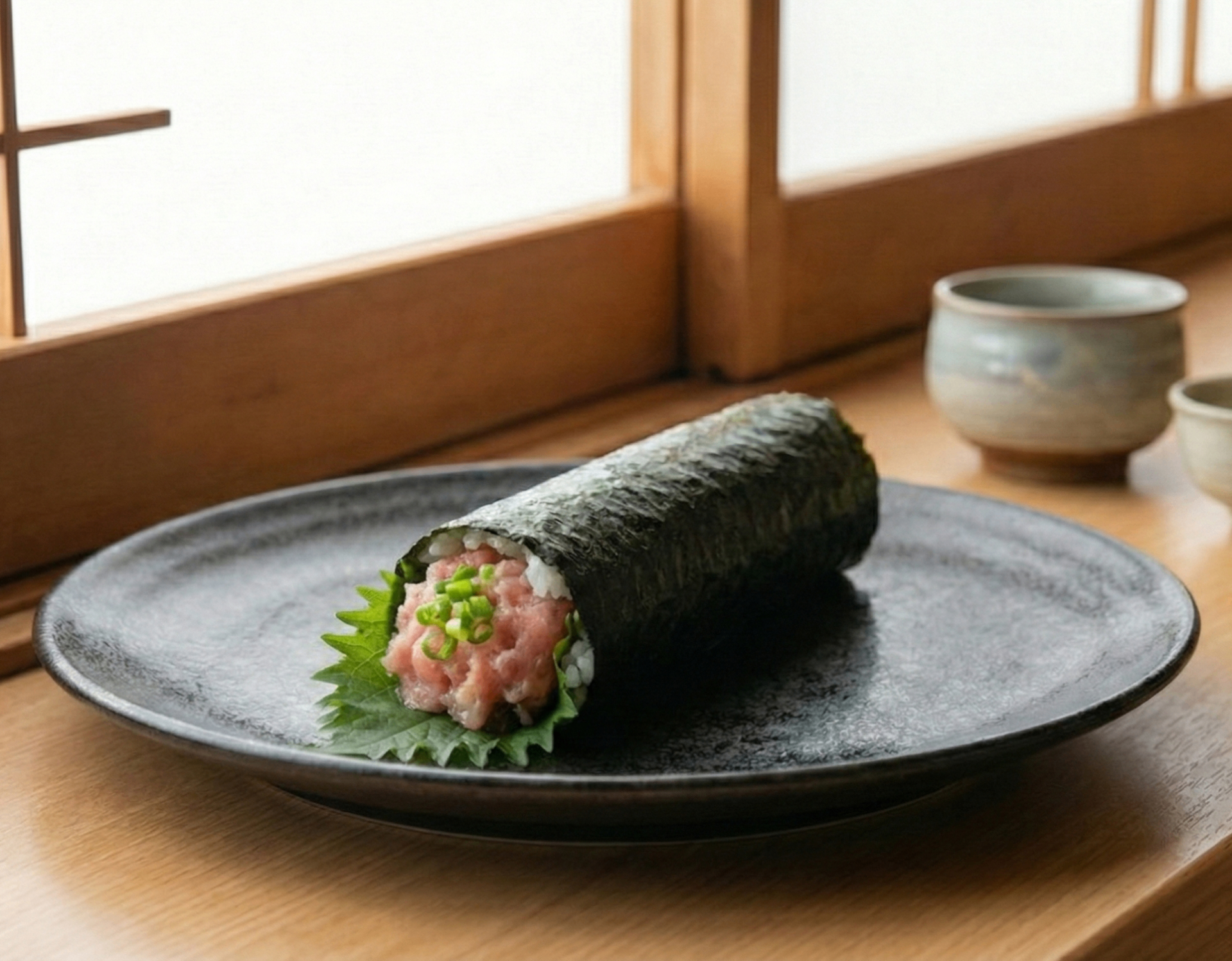 Negitoro Engawa Handroll