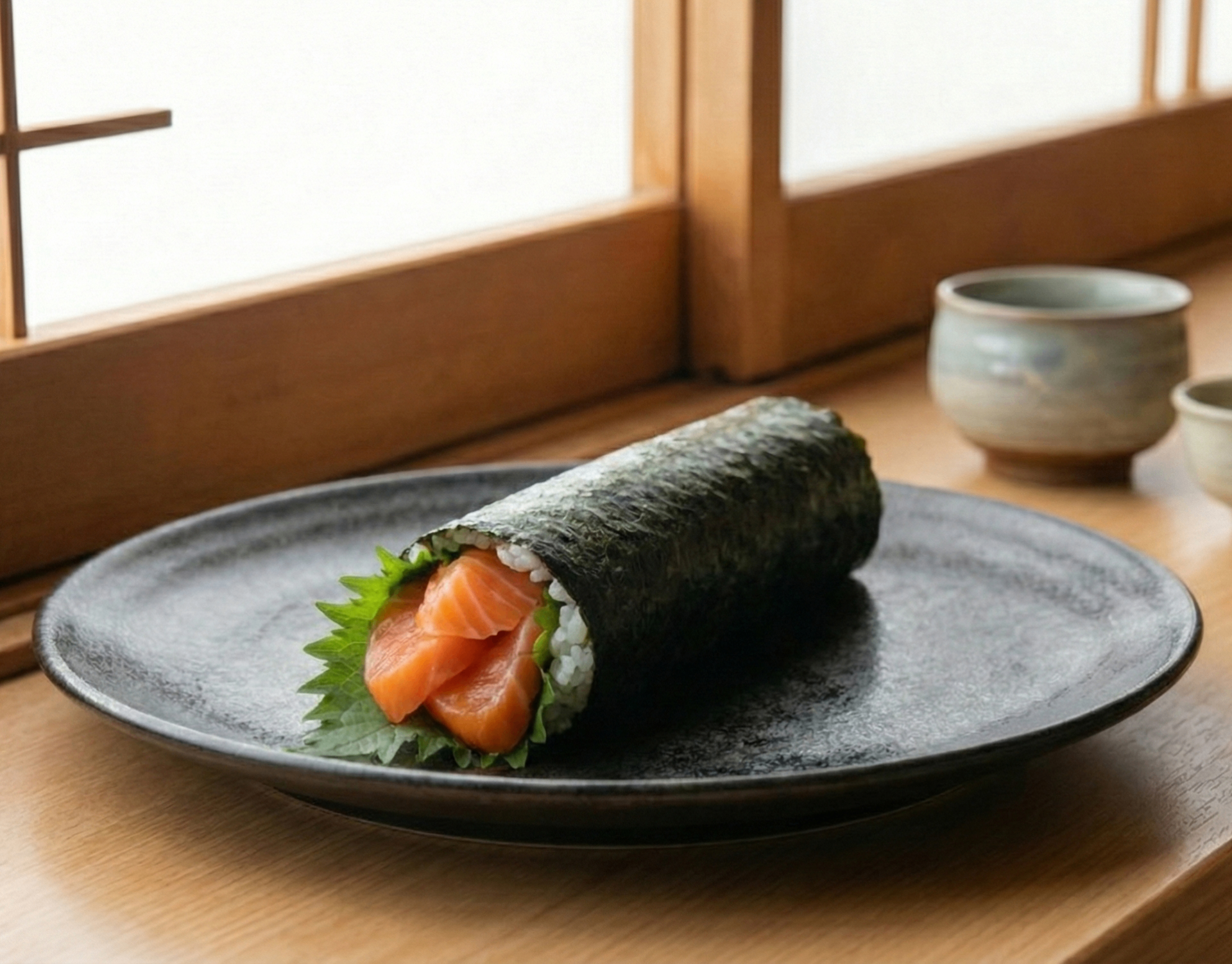 Spicy Ocean Trout Salmon Handroll